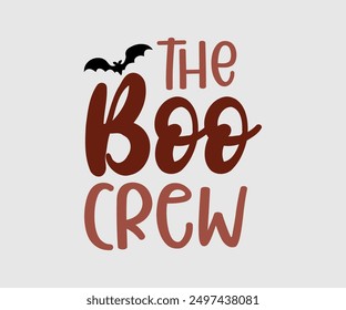 The Boo Crew, Halloween, Ghost, Spooky Season, witch, Halloween Funny, t shirt