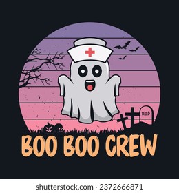 Boo Boo Crew - Halloween quotes t shirt design, poster, vector graphic 