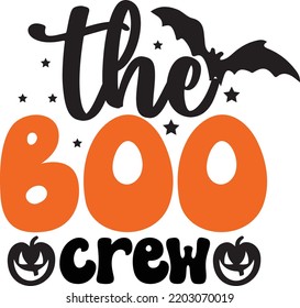 The Boo Crew Halloween svg design svg