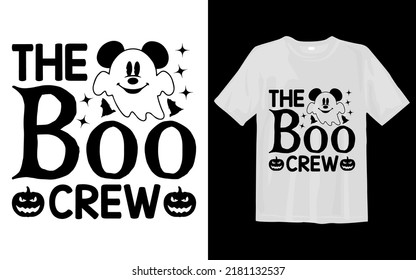 The Boo Crew Halloween Svg T Shirt