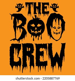 The boo crew Halloween t-shirt design