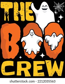  The Boo Crew Halloween T-Shirt - HALLOWEEN T-SHIRT DESIGN