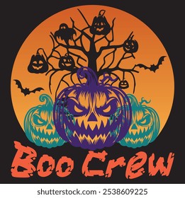 Boo Crew - Halloween Typography Design