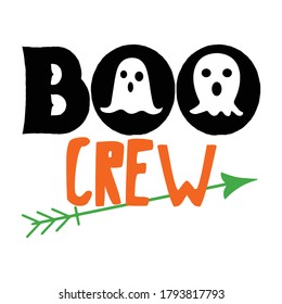 Boo Crew Halloween vector design.