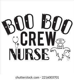 Boo Boo Crew Nurse, Merry Christmas shirt print template, funny Xmas shirt design, Santa Claus funny quotes typography design