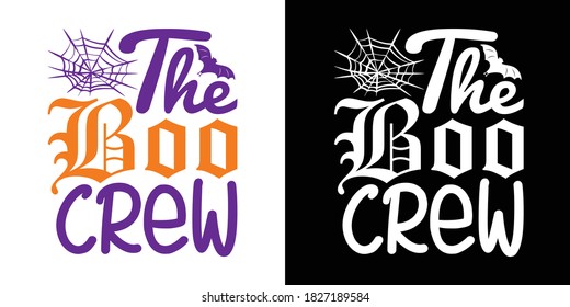 The Boo Crew Printable Vector Illustration