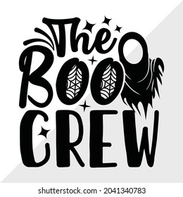 Ilustración de vectores imprimibles de la tripulación Boo