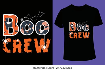 Boo Crew Shirt, Funny Boo Ghost Halloween Shirt, Cute Halloween Shirts