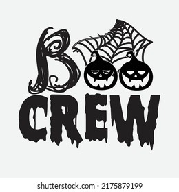 Boo Crew Svg T-Shirt Design