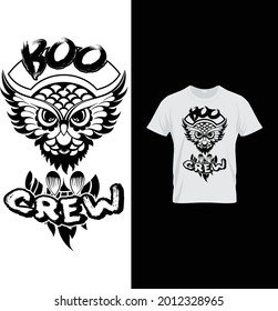 Boo crew t shirt design svg
