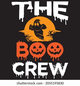 the boo crew t shirt design, vector file.