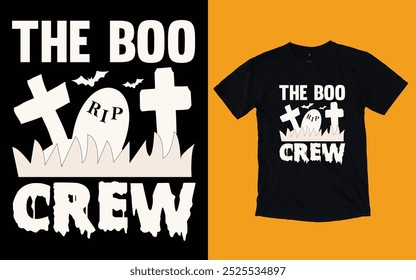 The boo crew t shirt, Halloween t shirt design