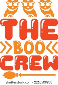 the boo crew  vector file
