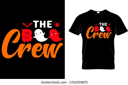 The Boo Crew-Halloween t Shirt Design Template vector