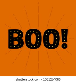 Boo! — digitally drawn typography graphic