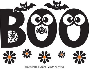Buch und Geist Halloween gespenstisch, Text-Design für Hemd