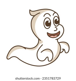 Boo ghost icon vector on trendy style for design and print