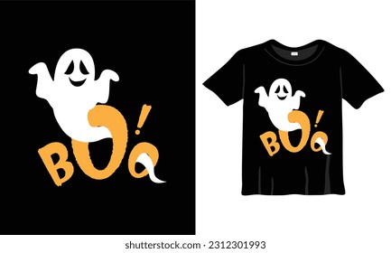 Boo! Ghost prank t-shirt vector design	