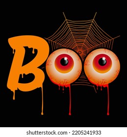 Boo Halloween Day vector t-shirt design that are perfect for coffee mug, poster, pillow cover, Canvas design.