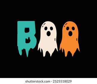 Boo halloween design vector illustration