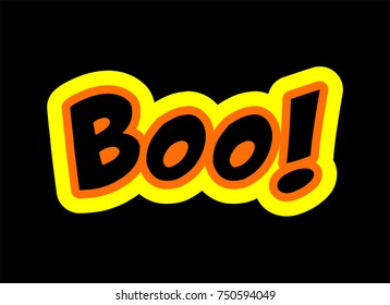 Boo! - Halloween Greeting, Horror, Hallow's Eve, Trick Or Treat