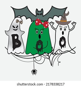 Boo Halloween Sublimation T-Shirt Design