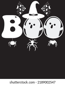Boo halloween t shirt design for all
