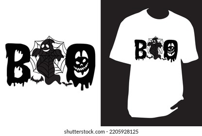
Boo Halloween t shirt design