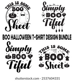  Boo Halloween t-shirt design bundle vector, black, black, skittish, horror, scary, sorcerer, holiday
