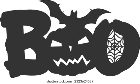 Boo - Happy Halloween Design