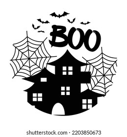 Boo Happy Halloween shirt print template, Pumpkin Fall Witches Halloween Costume shirt design