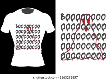 Boo Happy Halloween T-Shirt Design