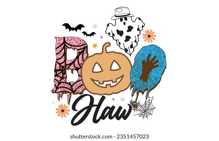 Boo Haw Cute Sublimation Design