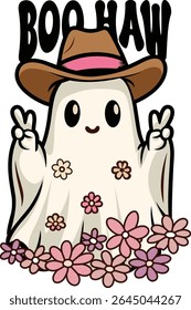 Boo how Cowboy Hat t-shirt design.
