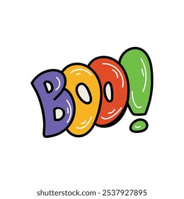 Icono de Boo islote fondo blanco Vector ilustración de stock