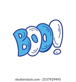 Boo icon islote white background vector stock illustration