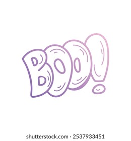 Icono de Boo islote fondo blanco Vector ilustración de stock