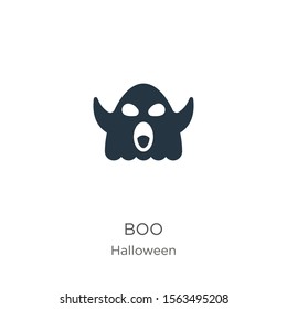 Boo icon vector. Trendy flat boo icon from halloween collection isolated on white background. Vector illustration can be used for web and mobile graphic design, logo, eps10
