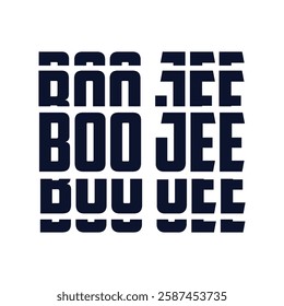 Boo Jee T-shirt Design Vector Illustration Clipart, Boo Shirt Vector