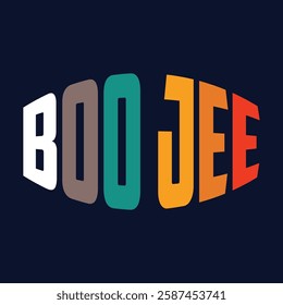 Boo Jee T-shirt Design Vector Illustration Clipart, Boo Shirt Vector