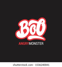 Boo Logo in Lettering Style