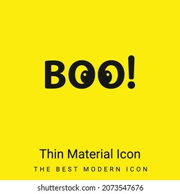 Boo minimal bright yellow material icon