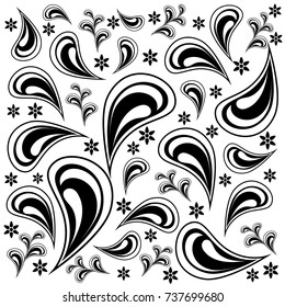 Boo  paisley pattern