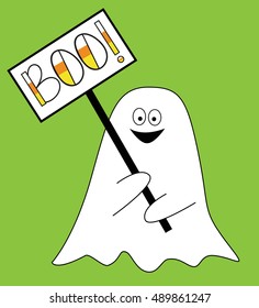 Boo Sign Ghost