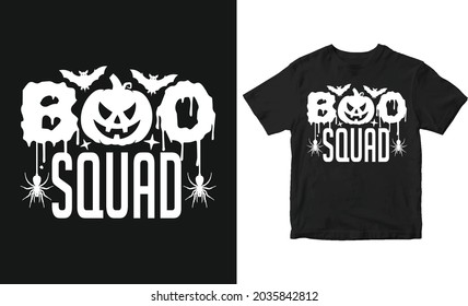 Boo Squad Halloween T-shirt Design