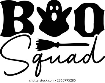 Boo Squad Halloween T-shirt Design