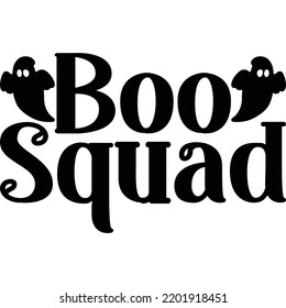 Boo squad SVG design and vector file