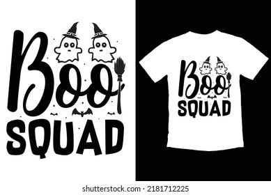 Diseño de camisetas Boo Squad.