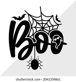 Boo SVG Printable Vector Illustration