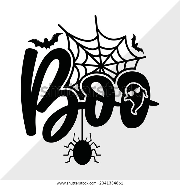 Boo Svg Printable Vector Illustration Stock Vector (Royalty Free ...